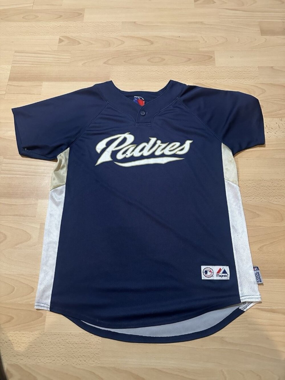 San Diego Padres Majestic Cool Base Pullover Blue Team Jersey Size Small